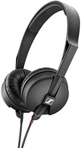 Sennheiser HD 25 Light Lightweight On-Ear DJ & Monitoring Headphones Robust Single Headband Design 1.5 m Removable Cable on Both Sides & 1/4 Inch Jack Adapter Included Black (508664)