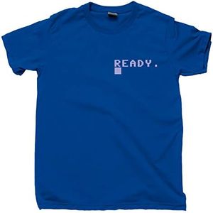 Commodore 64 Ready T Shirt 80s 8-Bit Home Computer Pocket Print Tee