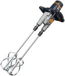 MAXXT Electric Mud Mixer twin paddle with high work efficiency （R6218B-120-1-MPM1400V2-NA）