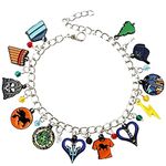 N/A2 Percy Jackson Charm Bracelet Original Design Quality Metal Book Covers Bracelet Gifts For Girl Woman Men, Metal, No Gemstone