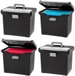 IRIS USA File Box with Lid Portable