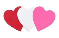 Hygloss Heart Shape Paper Cut-Outs for Arts and Crafts-Many Creative Uses-Valentine’s Day Activities-Red, Pink and White-6 Inches-Jumbo Pack-240 Pcs