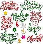 21 Pieces Christmas Die Cuts Words 