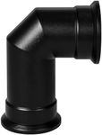 Adam Short Angled Stove Pipe in Black