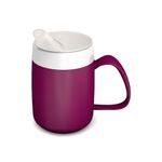 Ornamin Mug with Internal Cone 160 ml Blackberry with Spouted Lid with small opening (model 207 + 806) | drinking aid, thermo mug, feeding cup