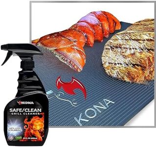 Grill Spray Cleaner & BBQ Grill Mats - Heavy-Duty, No-Drip Grill Spray, Eco-Friendly Degreaser (23 oz) & Heavy Duty Non-Stick, BBQ Grill Mats (Set of 2) - Perfect for Outdoor Grilling & Cleaning