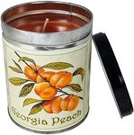 Peach Scented Tin Candle, Up to 100 Hours of Burn Time with Specialty Blended Soy & Paraffin Wax | Our Own Candle Company, 13 Ounce