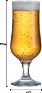 Ravenhead Tulip Beer Glass 35cl – Clear Glassware