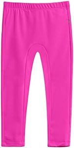 City Threads Girls' Swimming Suit Bottom Leggings Long Jammer Shorts For Pool or Beach With SPF50+ Sun Protection, Hotpink, 16