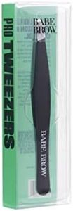 Babe Original Pro Tweezers, Stainless Steel Slanted Tip Tweezers for Smooth Brows, Brow and Hair removal