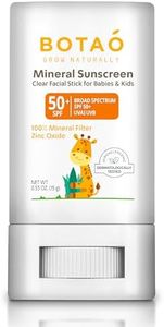 Botao baby Mineral Sunscreen Stick 100% Zinc Oxide SPF 50+ Water Resistant UVA/UVB Protection Easy to Apply Fragrance Free, babies & kids, for sensetive skin, Unscented