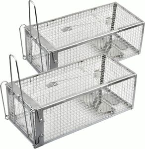 Anyhall Rat Traps 2-Pack – Heavy Duty Silver Rodent Control