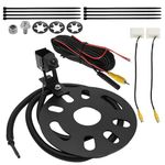 Saihisday Classic 3.0 Adjustable Spare Tire Backup Camera, Heavy-Duty Metal Housing Rear View Parking Camera, Waterproof Car Backup Camera Replacement for Jeep Wrangler JK 2007-2018