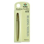 TULIP 4 Pcs Beading Needles Size 11, Straight Embroidery Needles, 48.5x0.41mm