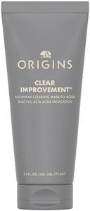 Origins Clear Improvement Blackhead Clearing Face Mask & Scrub | Reduces Blackheads | With Salicylic Acid & Bamboo Charcoal, 2.5 Fl Oz