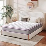 Sweetlove Single Mattress, Lavender Mattress Gel Memory Foam Mattress Decompression and Sports Isolation Mattress to Alleviate Fatigue Comfortable Support and Relaxation