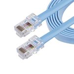 StarTech.com ROLLOVERMM6 Cisco Console Rollover Cable, RJ45 Ethernet, Network Cable, RJ-45 (M) to RJ-45 (M), 6 ft Moulded, Flat, Blue