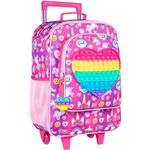 Kids Suitcases for Girls, Cute Unicorn Luggage Rolling with Wheels, Kids Carry on Luggage for Children Toddler Elementary - Rose