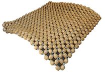 Q1 Beads Wooden Beads Mbeige Bead Seat Wooden Cushion Cover Pad For Acupressure Sitting Suitable For Car,Suv, Office Chair (Beige, 1 Pc.)