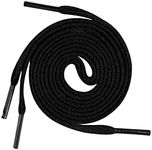 UNDERGROUND KULTURE Kids Black Shoelaces Coloured Replacement Childrens Trainers Sneakers Universal Sports Unisex Shoe Laces 60cm 23.5"
