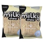 Rena Treats Rena Dogaholic Milky Chews Sticks Dog Treat, 30 Pieces - Pack of 2,All Life Stages