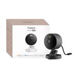 Aqara G100, 2K Indoor/Outdoor Security Camera, HomeKit Secure Video, 2-Way Audio, Spotlight Color/IR Night Vision, AI Detection, 140° FOV, Wi-Fi 6, Supports HomeKit, Alexa, Google and IFTTT, Black