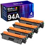 E-Z Ink (TM) Compatible Toner Cartridge Replacement for HP 94A CF294A to use with Laserjet M118dw, M148dw, M148fdw, M118, M148 Printer (Black, 4 Pack)