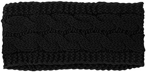 LUTHER PIKE SEATTLE Ear Warmer Winter Headband For Women - Black