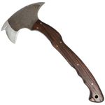 Combat Tomahawk Axe with Spike - Tactical Tomahawk for Military - Throwing Tomahawk with Wooden Handle - Hand Forged Tomahawk Hardened High Carbon Steel Axe (Tactical Tomahawk with 3 Spikes)