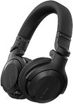 Pioneer DJ HDJ-CUE1BT-K On Ear Headphones with Bluetooth and Wired Capability - Compact and Foldable Design - Detachable Cables - Padded Ear Cups with 90 Degree Swivel - Black