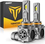 Termitor H11/H9 LED Bulbs, 90,000LM 15X Super Bright, 1:1 Mini Size 6500K Cool White IP68 Waterproof Automotive Replacement H11 Fog Lights, 3-Minute Plug and Play Installation, Pack of 2