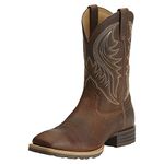 Ariat Men's Hybrid Rancher Western Boot, Brown Oiled Rowdy, 12 M US