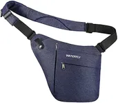 WATERFLY Sling Crossbody Chest Bag: Slim Anti-Theft Cross Body Bag Over Shoulder Backpack Stealth Side Pack Man Woman