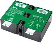 APC UPS Battery Replacement, APCRBC124, for APC UPS Models BX1500M, BR1500G, BR1300G, SMC1000-2U, SMC1000-2UC, BR1500GI, BX1500G, SMC1000-2U, SMC1000-2UC, and Select Others BLACK