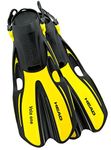 HEAD Mares Volo One Adjustable Snorkeling Fin (Mares - Yellow, Medium, (6-9))