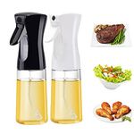 PhantomSky Oil Sprayer for Cooking, 200 ml Olive Oil Dispenser, Set of 2 Glass Oil Sprayer Mister, Vinegar Soy Sauce Dispenser Home Kitchen Gadgets for Air Fryer, Salad, Baking, Grilling, Frying, BBQ