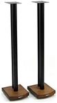 MOSECO 10 Black and Dark Bamboo Speaker Stands