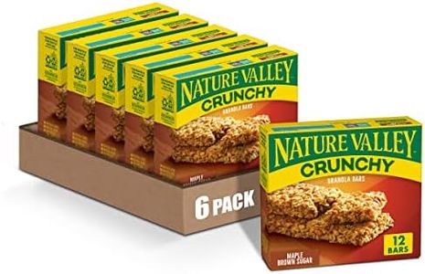 Nature Valley Crunchy Granola Bars, Maple Brown Sugar, 6 ct, 12 bars (Pack of 6)