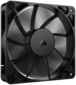 CORSAIR RS120 120mm PWM Fan – Daisy-Chain Connection – Low-Noise – Magnetic Dome Bearing – Single Pack – Black