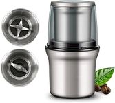 Italia Electric Dried Spice and Coffee Grinder, Grinder and Chopper,Detachable Cup, Blade & Cup Made with stianlees Steel