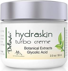 Deluvia Turbo Cream, Night Cream Face Moisturizer with Glycolic Acid, Hyaluronic Acid, AHA, Organic Aloe Vera, Rosehip Oil, Vitamin C, Vitamin E, CoQ 10 and MSM.