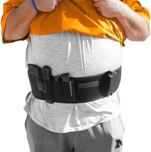 BravoBelt - Big Papa Edition - Belly Band Holster XXL (Black) - Fits up to 65" Belly