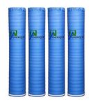 AMERIQUE 691322313741 800SQFT Wood, Bamboo & Laminate Flooring Underlayment Padding with Vapor Barrier 3-in-1, 2MM Thick, (800SF Total, Pack of 4 Rolls, 200SF/Roll), Royal Blue, 800 Square Feet