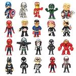 18/20/26 Superhero Mini Action Figures, Children's Birthday Party Easter Toys Gift Cupcake Decorating Set (20 Pieces)