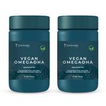 ZEROHARM Vegan Omega 3 Capsules for Men, Women, Kid (120 Capsule)- Algae Omega 3 Fatty Acid Capsule with DHA- Health Supplement For Heart, Brain, Eye, Skin, Muscles, Bone & Joint Support - Vegetarian