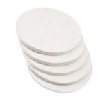 5Pcs 125mm(5Inch)*6mm(D*T) Wool Felt Polishing Pad for Polishing Glass Plastic Metal Marble, Buffing Wheel Polish Pad for Kitchen Bathroom Random Orbital Sander