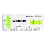 WORKPRO 3 Inch Small Level Tool, Two Directions Spirit Level, Magnetic level with 2 Different Bubbles 90°/180°, Shatterproof Cross Check Bubble Level, Picture Hanging Tool