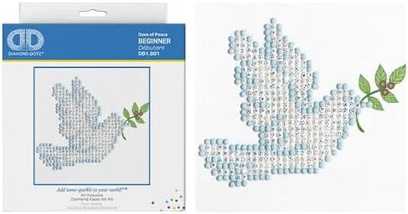 Diamond Dotz Dove of Peace Christmas Diamond Painting Kits for Adults - Diamond Art Kits a Relaxing Creative Craft Kit with Dotz Gems 4.2"x4.2"