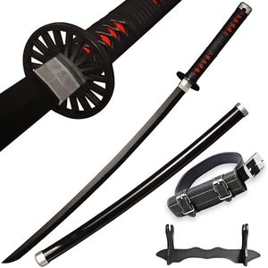 SV Handmade Anime Sword Cosplay Kamado Tanjirou Sword Katana 41 inches，Collectible Gifts