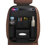 SMILEDRIVE® Car Back Seat Organizer–Premium Universal Rear Storage | Multi-Pocket Bottle & Tissue Holders Easy Install